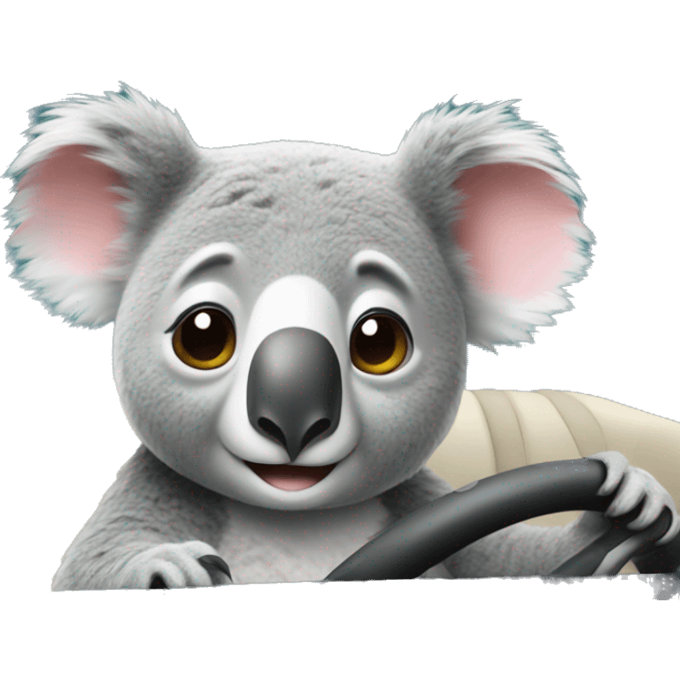 Koala in a car emoji