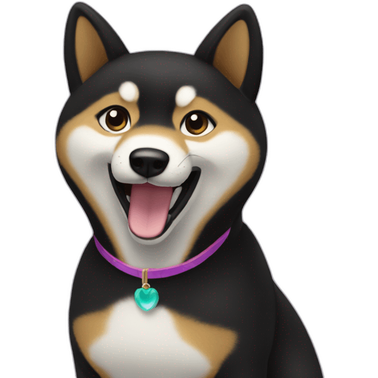 dancing-black-shibainu-face emoji