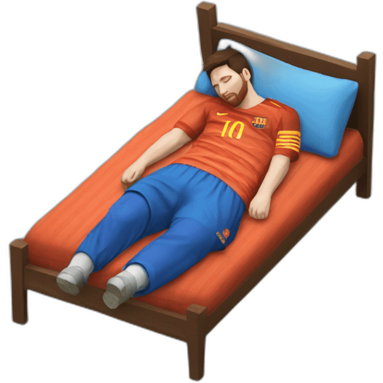 Messi sleeping emoji