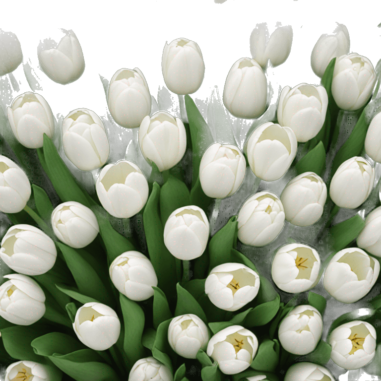 White tulips  emoji