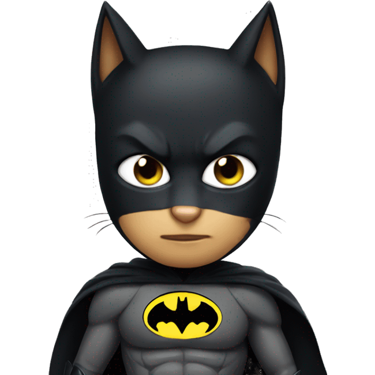 Cat as Batman  emoji