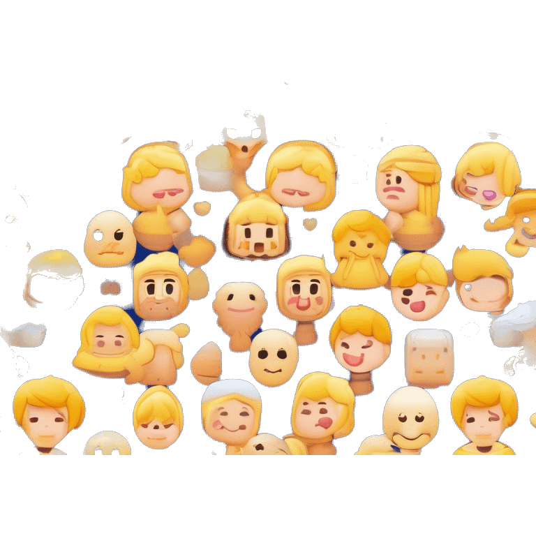 Garçon cheveux châtain clair avec reflets blonds et peau clair  emoji