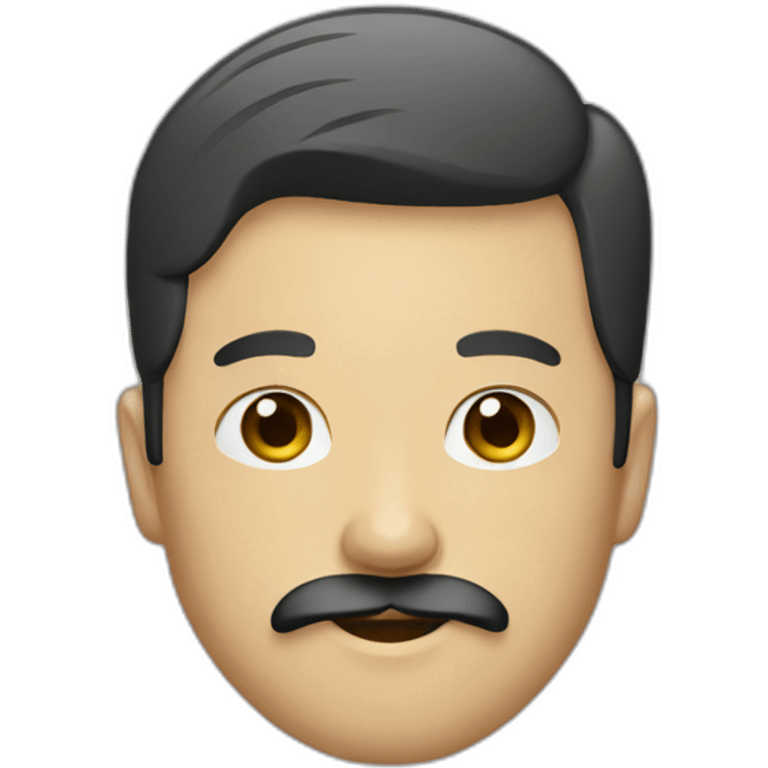 asian designer with mustache and beard emoji