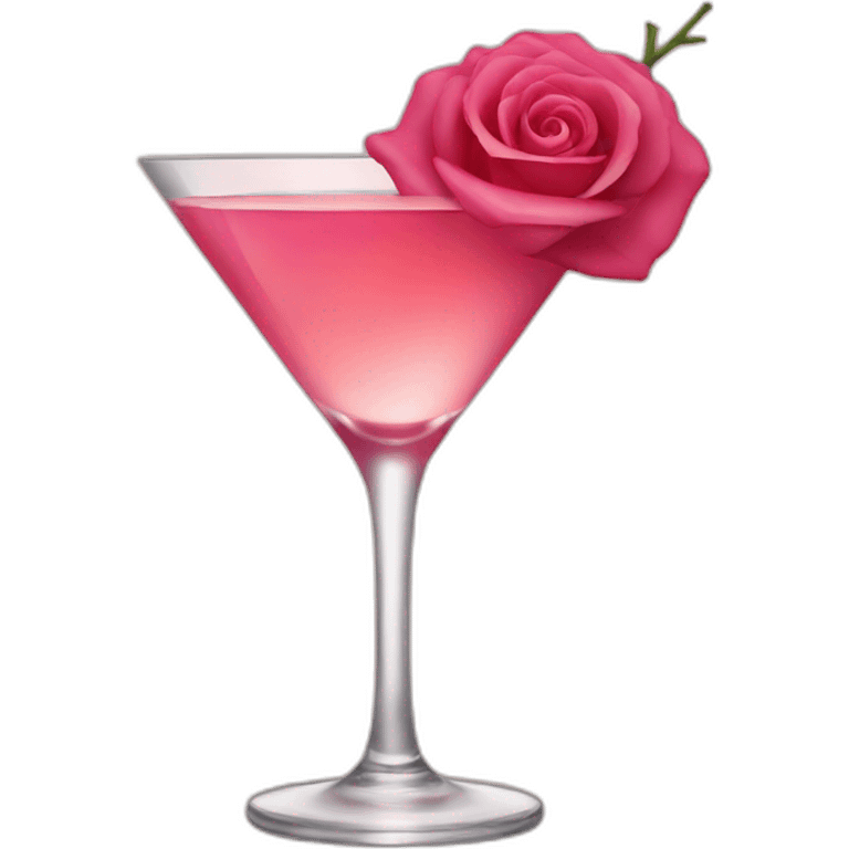 cocktail rose emoji