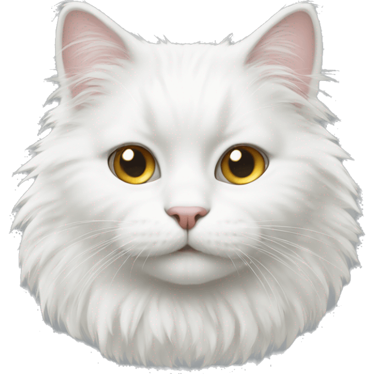 White fluffy cat emoji