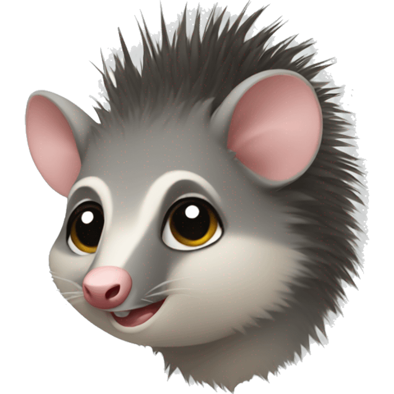 Possum with a mohawk emoji