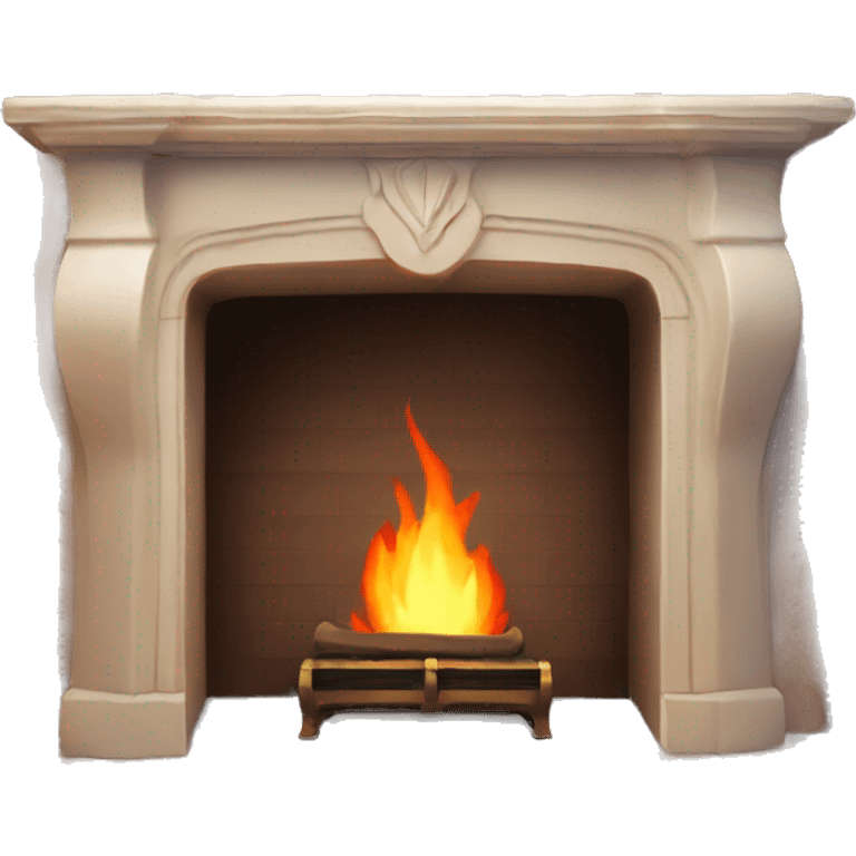 Aesthetic fireplace emoji