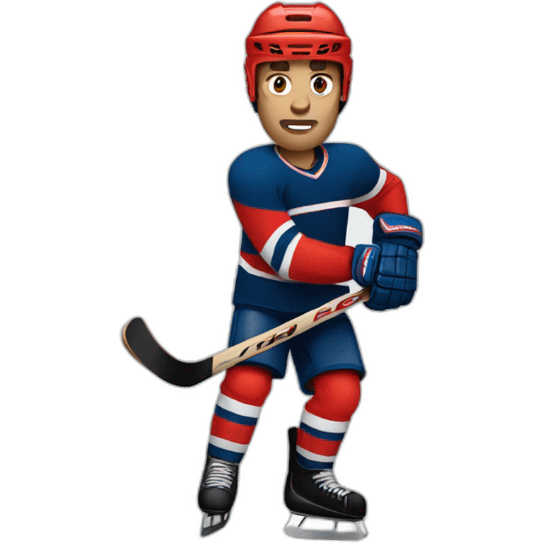 homme qui fait du hockey emoji