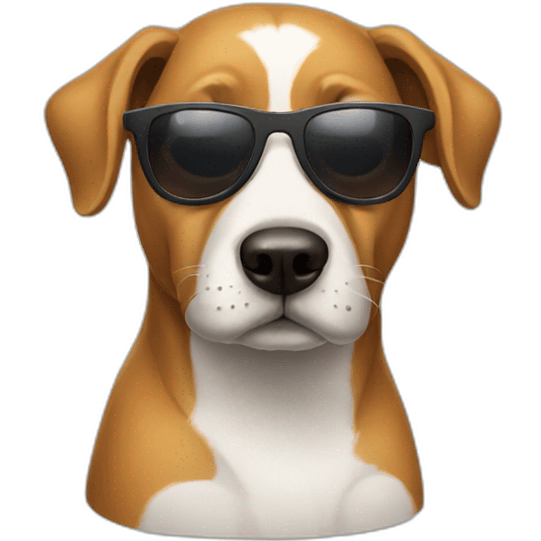 Dog with sunglasses emoji