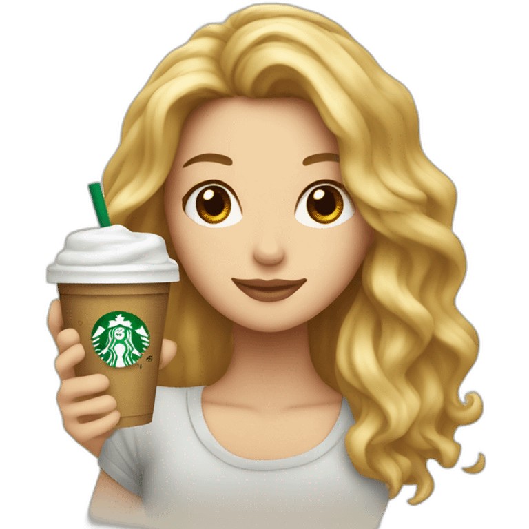 Starbucks logo inspired by shakira emoji