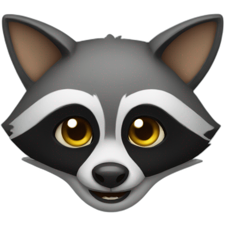 bat raccoon emoji