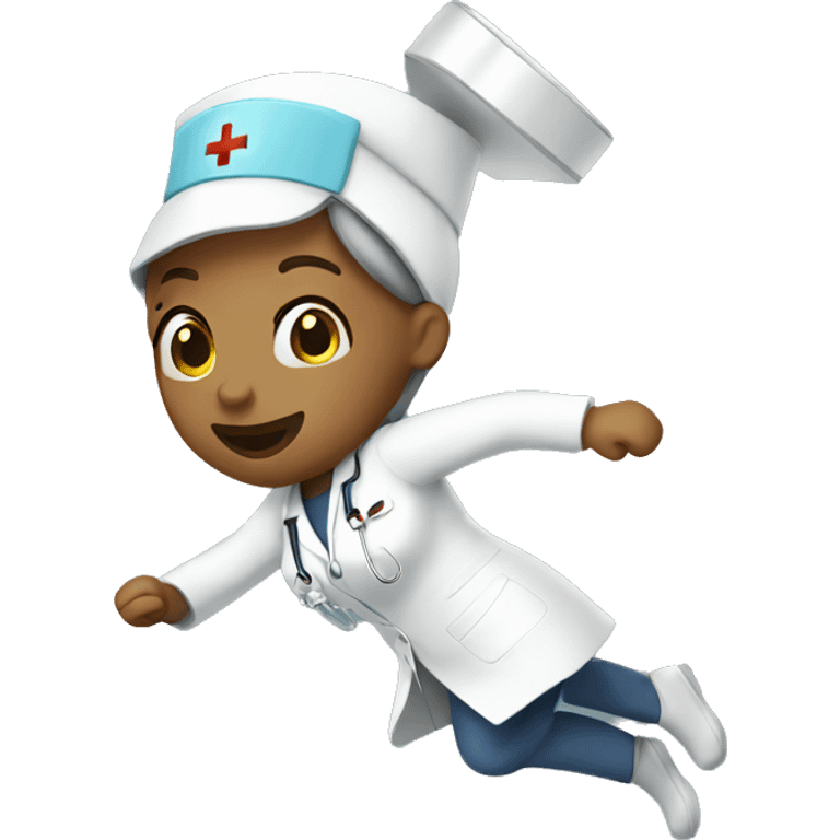 nurse falling emoji