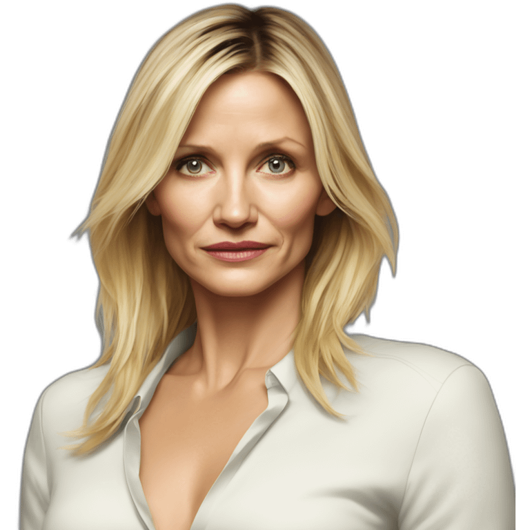 cameron-diaz-serious emoji