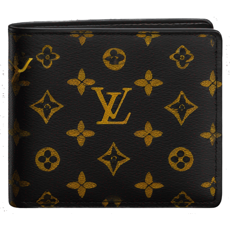 black louis vuitton men’s wallet  emoji