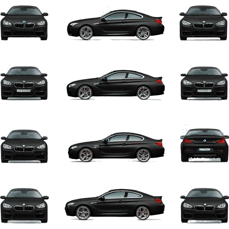  black BMW M6 2024 that crashed emoji