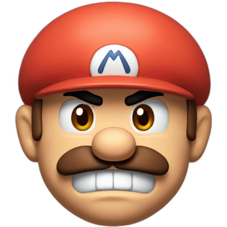 super mario head angry emoji