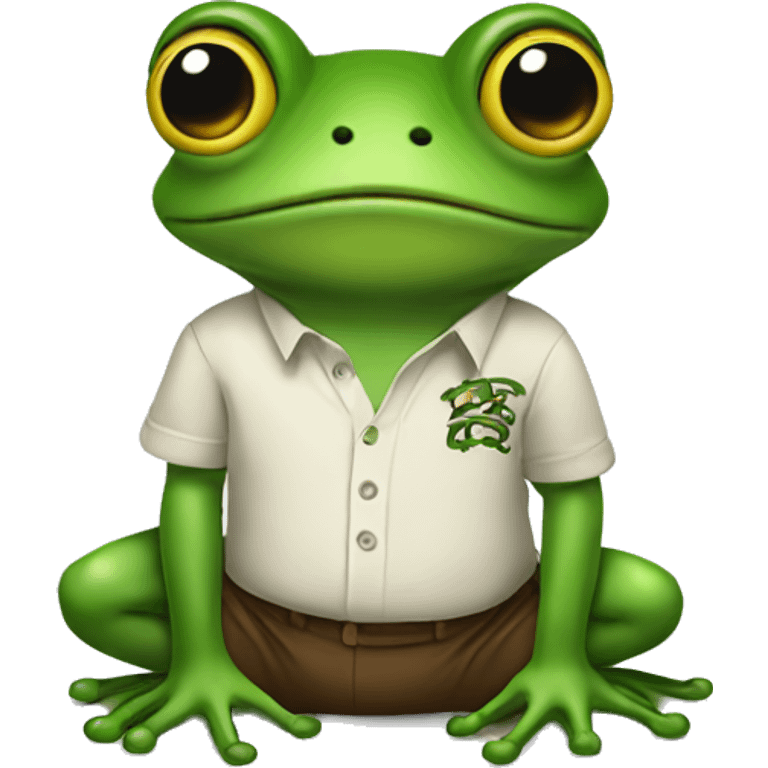 frog with a shirt that says zeke emoji