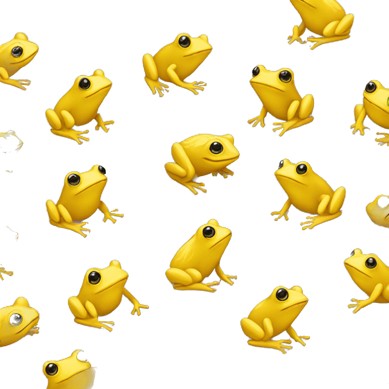 Yellow frog emoji