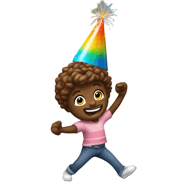 Happy birthday dancing emoji