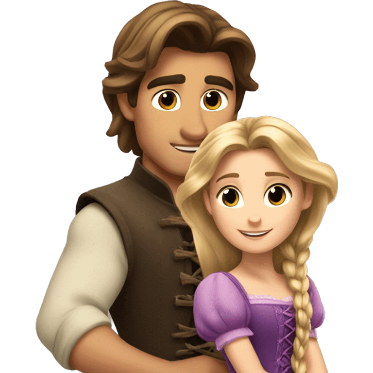 Rapunzel and Flynn  emoji