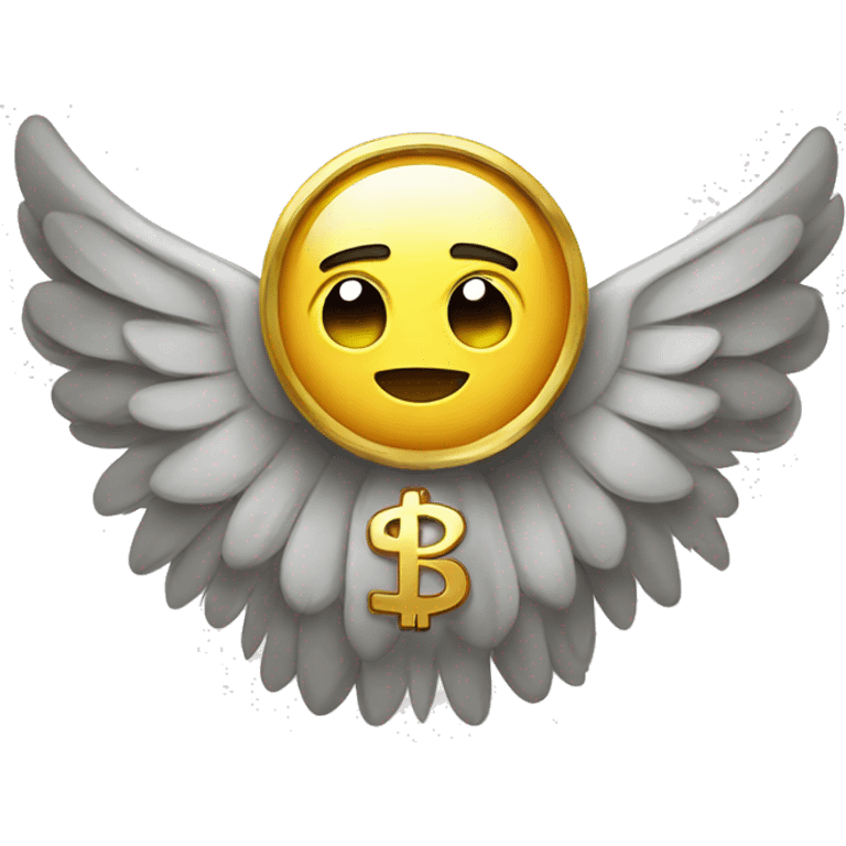 russian ruble with wings emoji