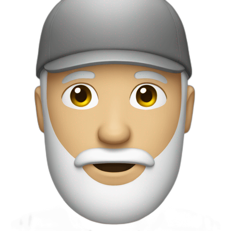 bald man with grey beard emoji