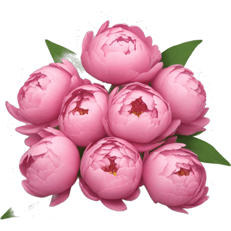 Bouquet of peonies  emoji