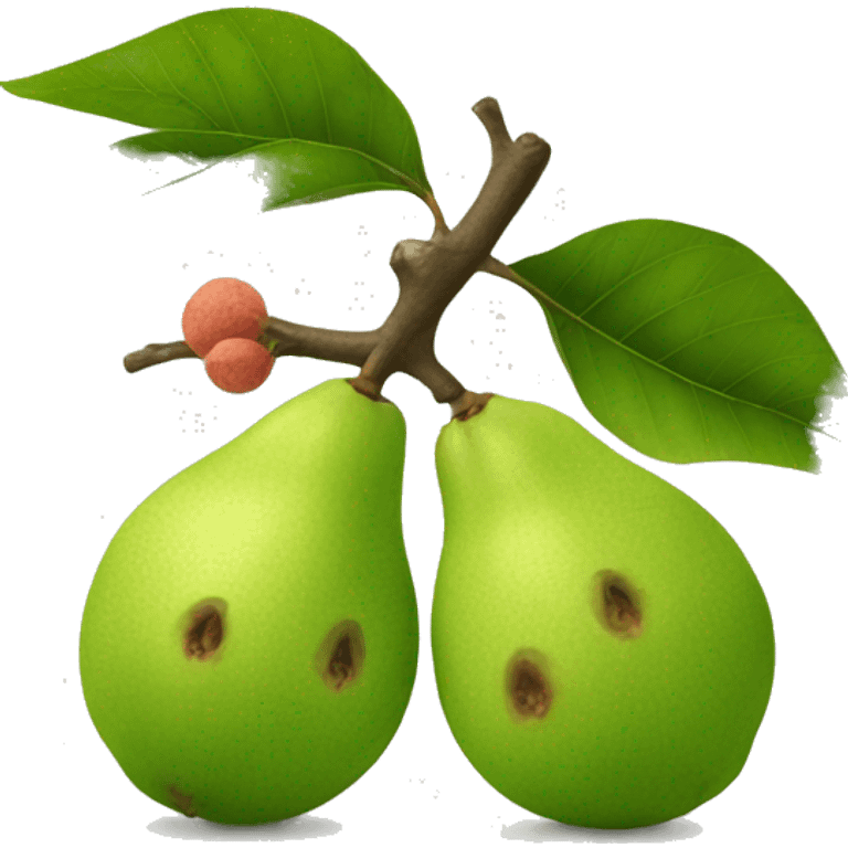 Two guava’s standing  emoji