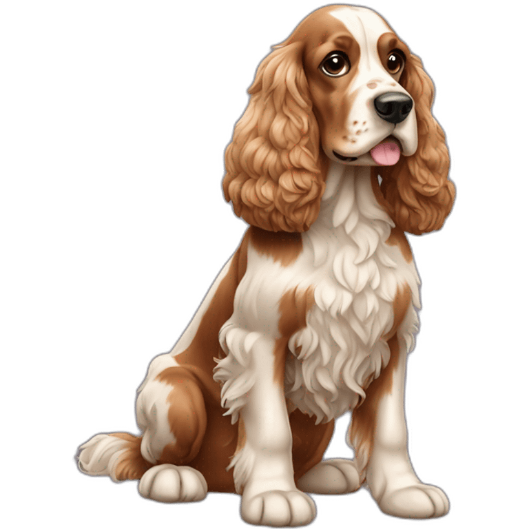 Dog-english-cocker-spaniel-full-body emoji