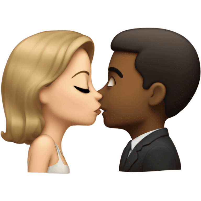 Suzanne kissing kennedy emoji