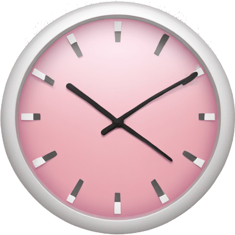 light pink clock  emoji