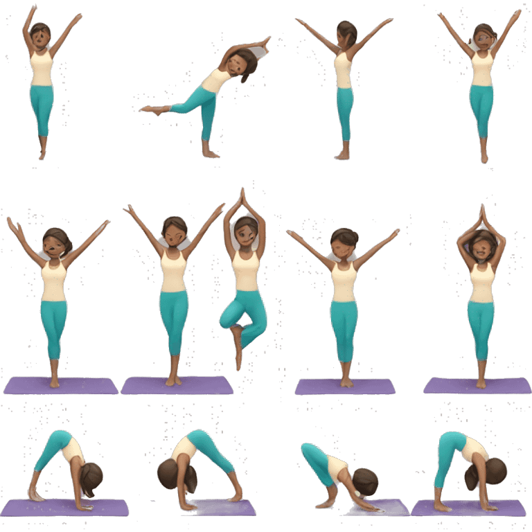 girl yoga  emoji