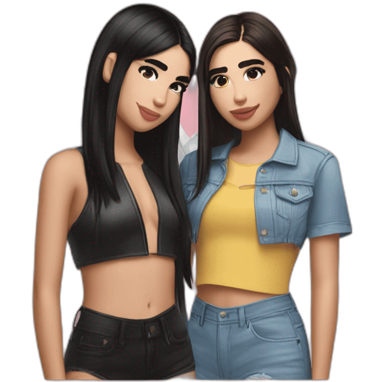 Angele and Dua Lipa emoji