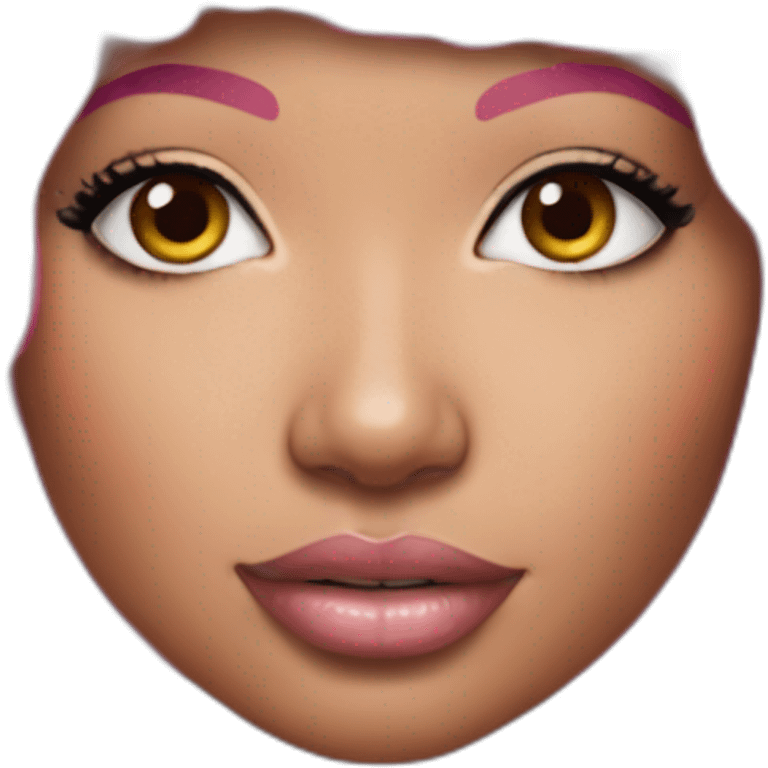 nicki minaj pink hair realistic emoji