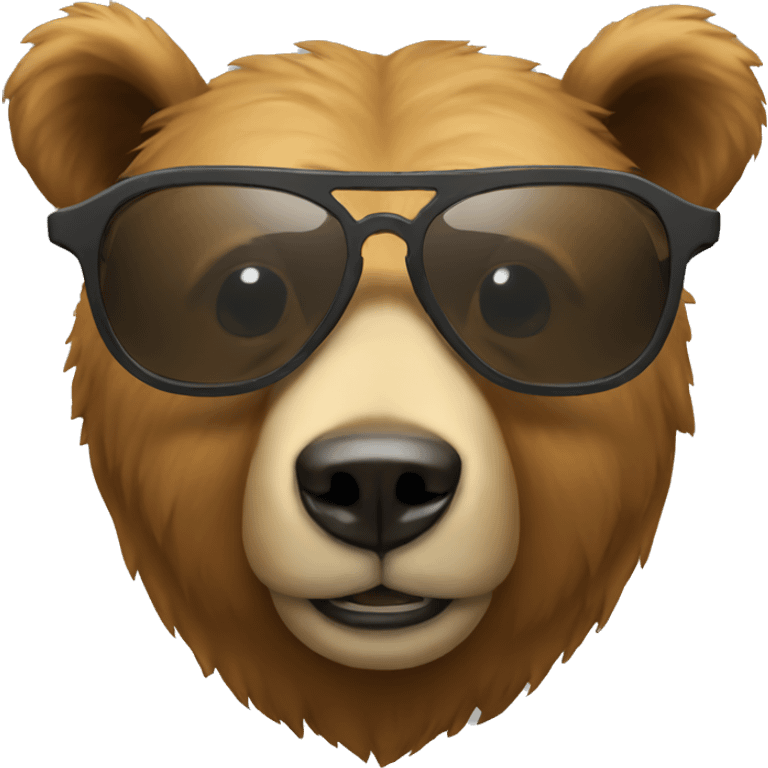 sunglasses bear emoji