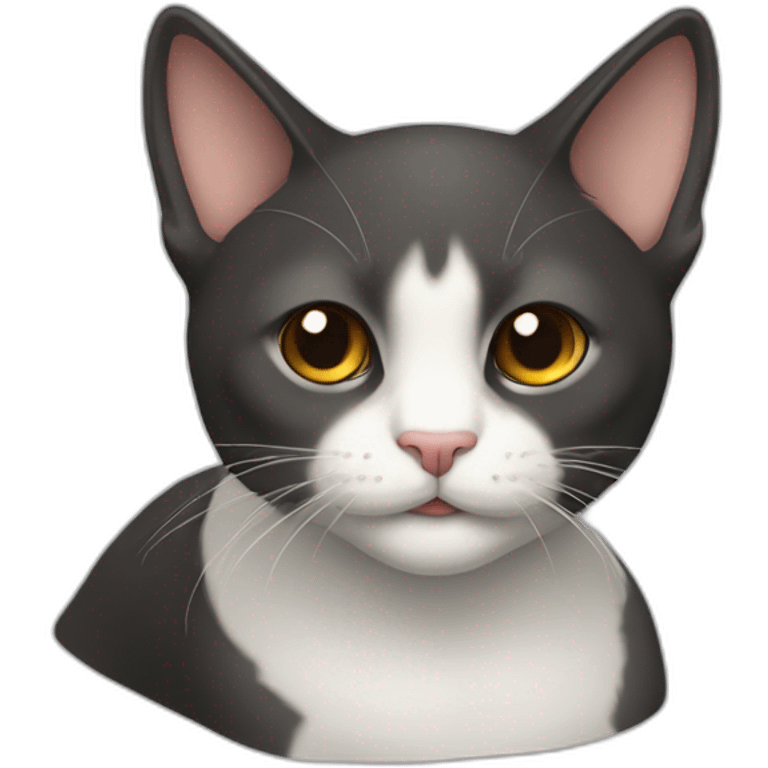 Gato siamés oscuro emoji