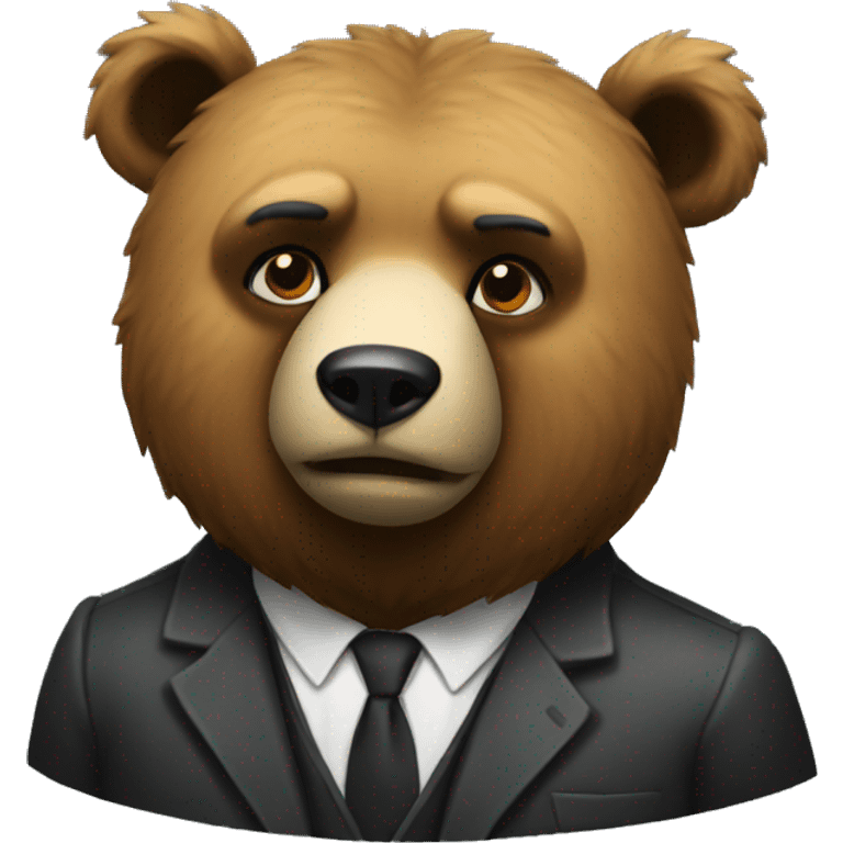 Mafia bear emoji