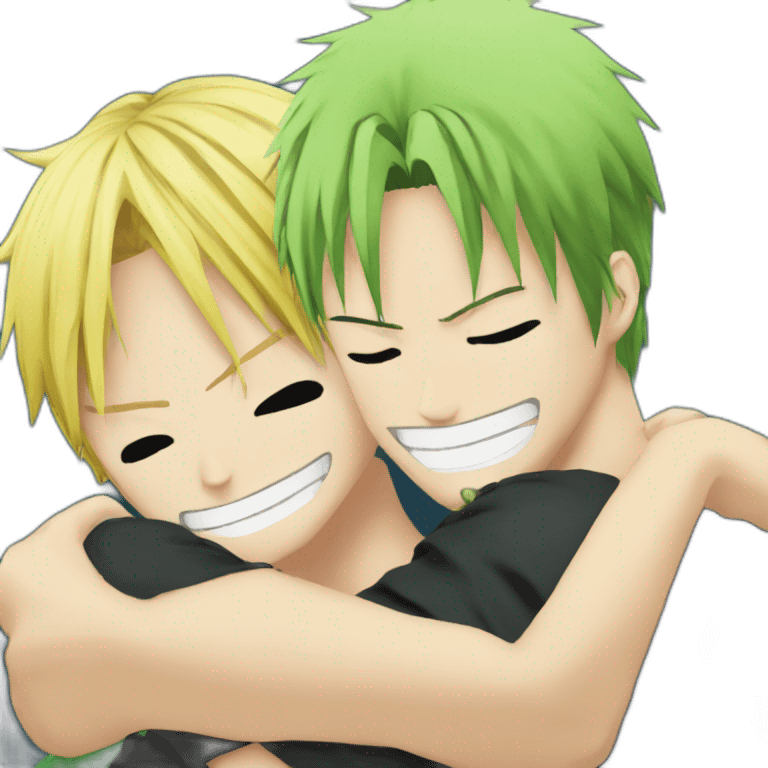 Zoro Hug Sanji emoji