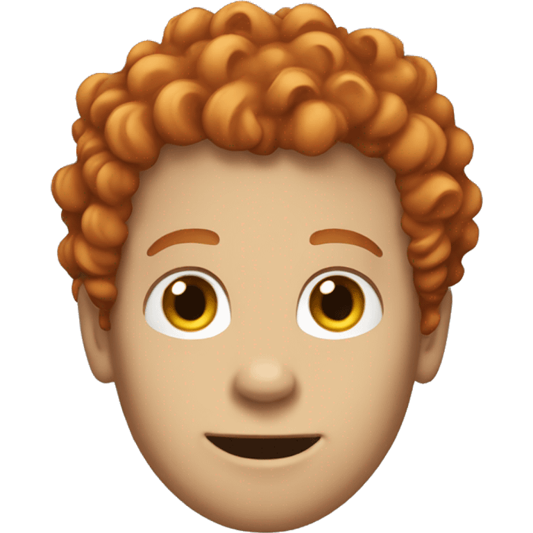 white guy with curly red hair emoji