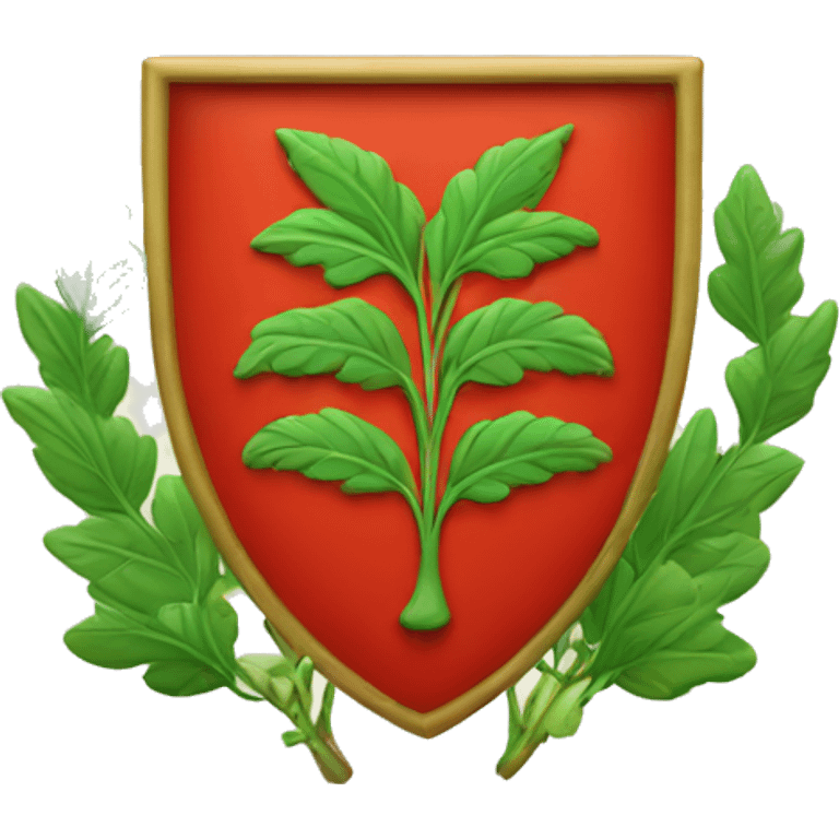 Coat of arms with leafs  emoji