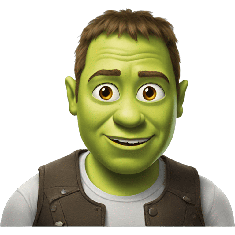 shrek talking with elon musk emoji