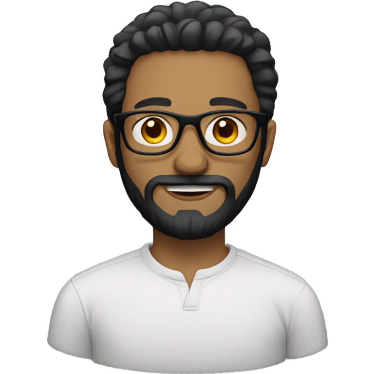 guy with black beard and glasses emoji