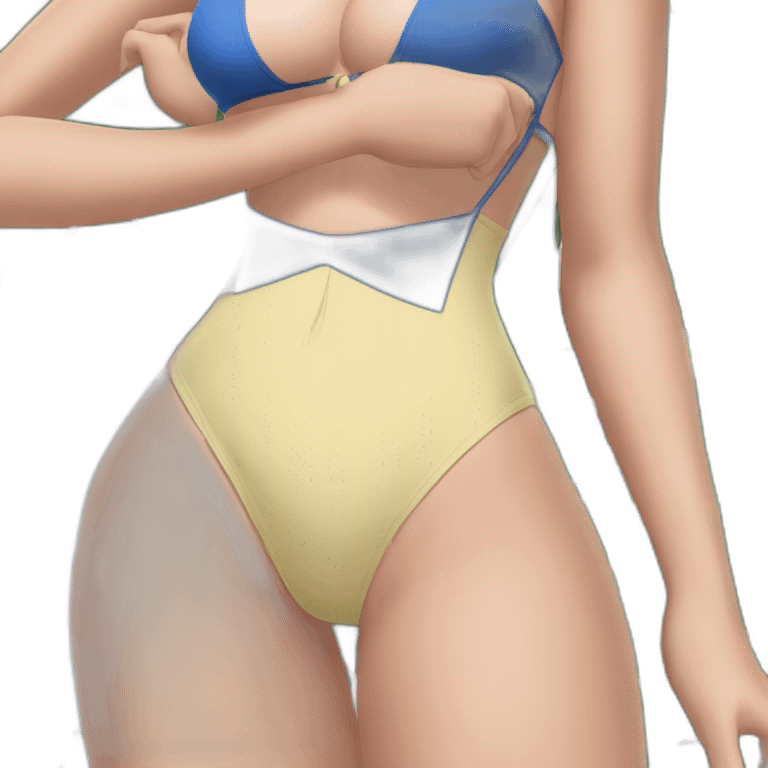 nico robin full body pawg micro swimsuit bottom focus emoji