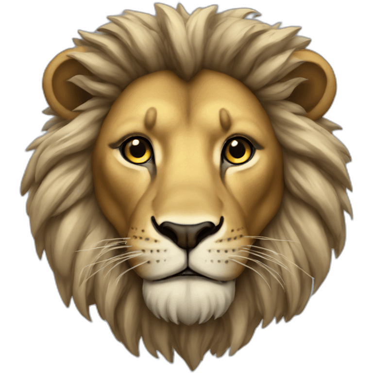 graphical royal lion emoji