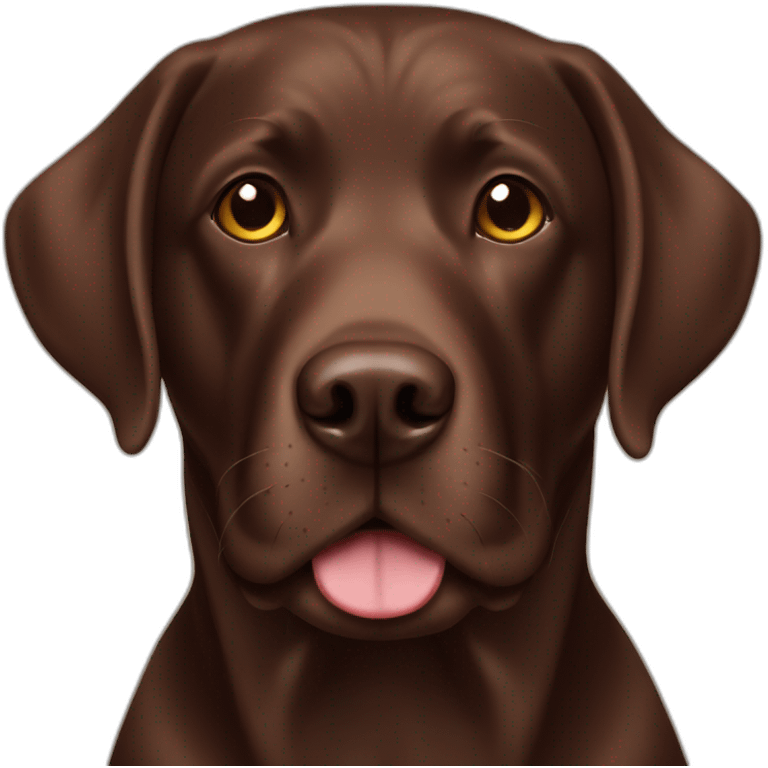 chocolate labrador emoji