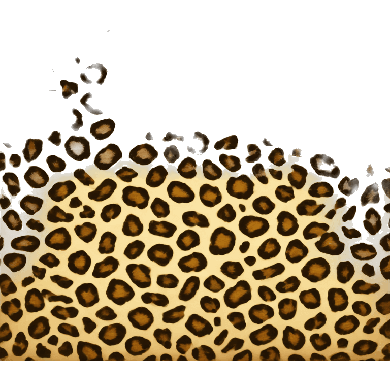 Leopard print kiss emoji