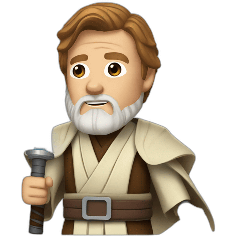 Obi-Wan Kenobi saying hello there emoji