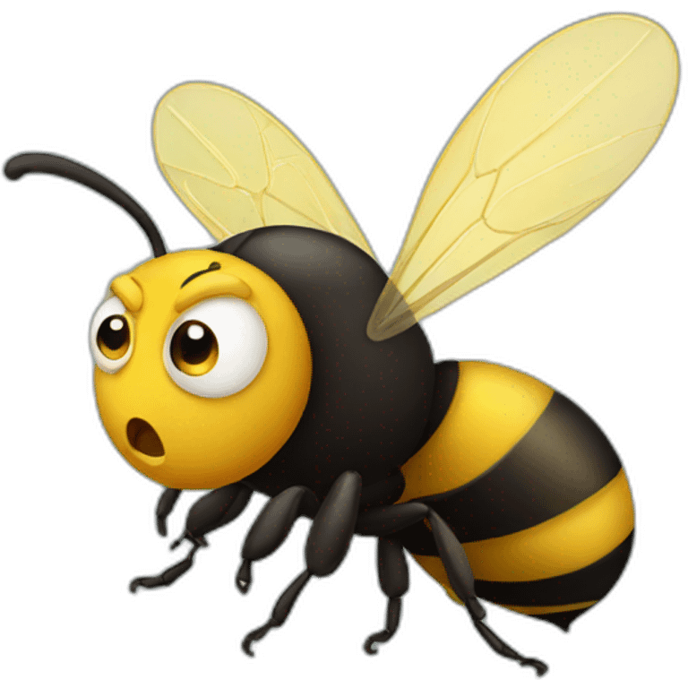 angry bee emoji