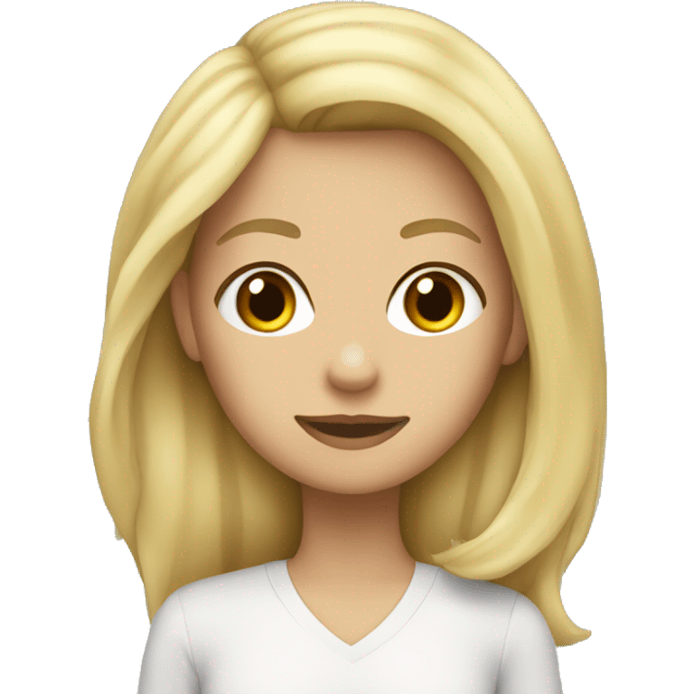 a blonde girl veteriarian emoji