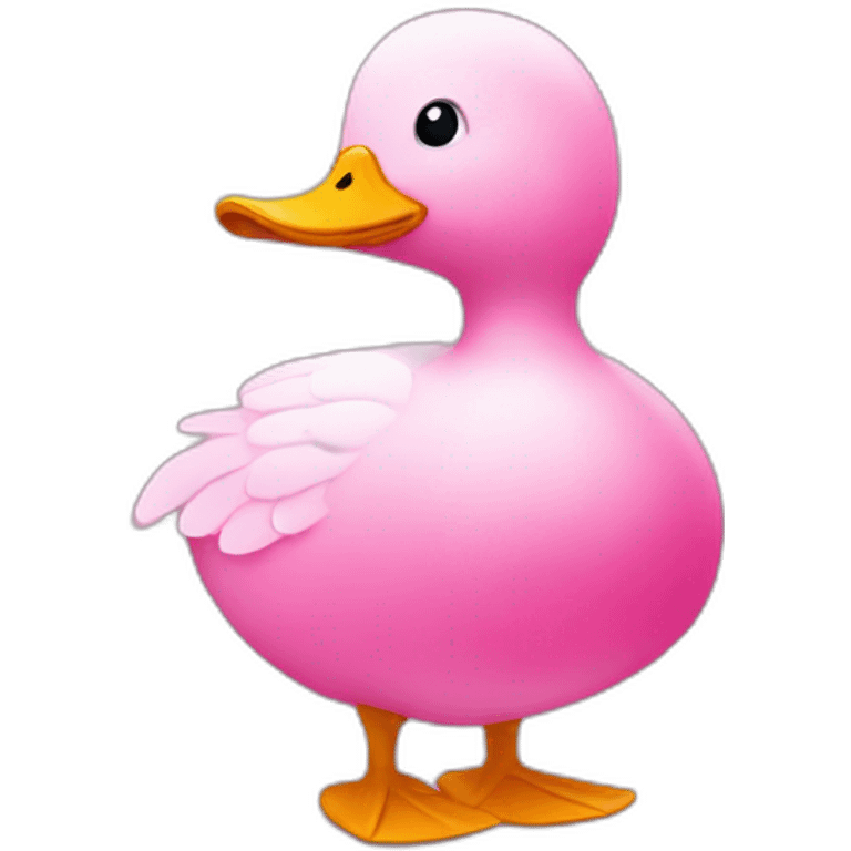 Pink duck emoji